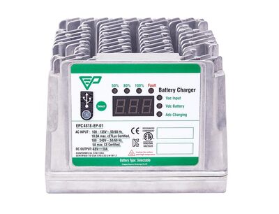 מטען מצברים למצברי ליתיום LiFePO4 48V 18A